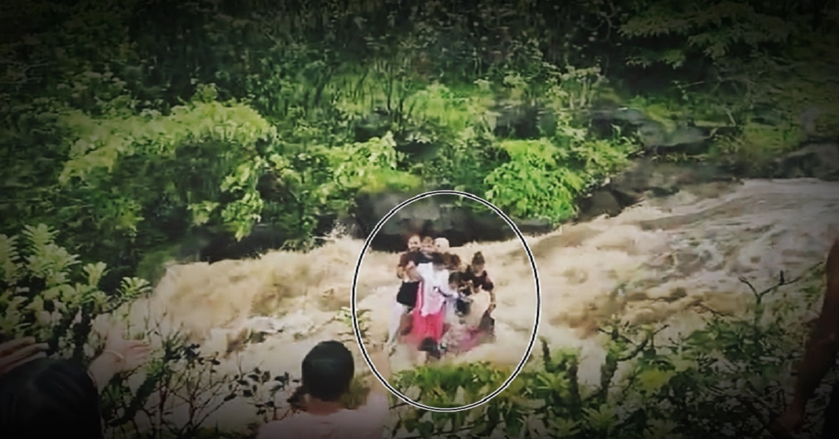 family swept away in Lonavala waterfall