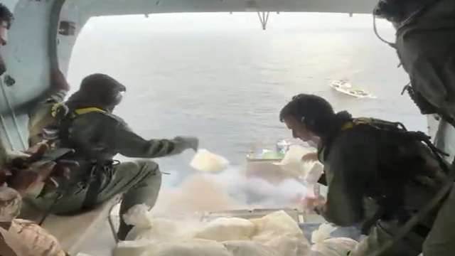 Cargo ship fire