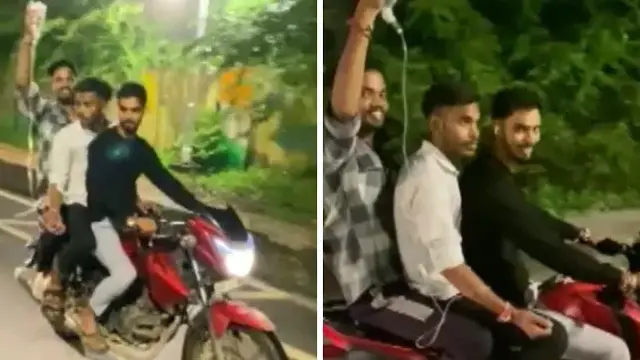Men take hospitalised friend bike ride