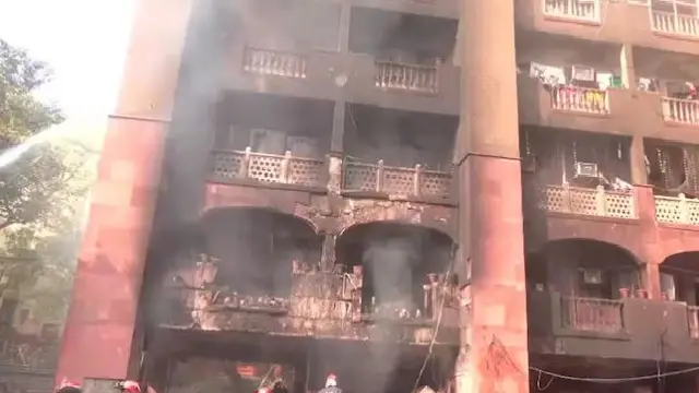 Delhi fire Brahmaputra Apartments