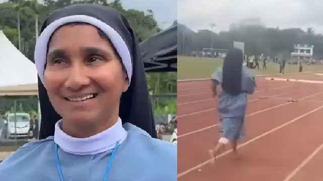 Kerala nun wins hurdles race