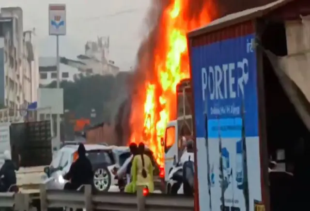 At least six killed after container truck rams into multiple vehicles ...